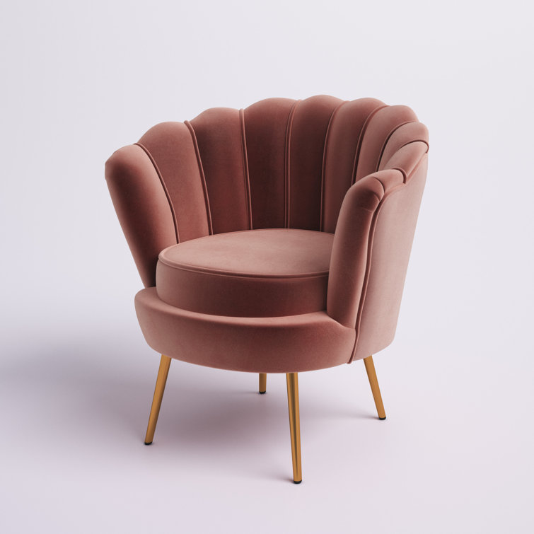 Wayfair pink deals velvet chair